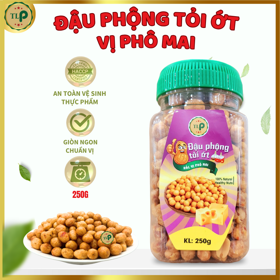 Hình ảnh ĐẬU PHỘNG TỎI ỚT RẮC VỊ PHÔ MAI TÂN LỘC PHÁT HŨ 250G