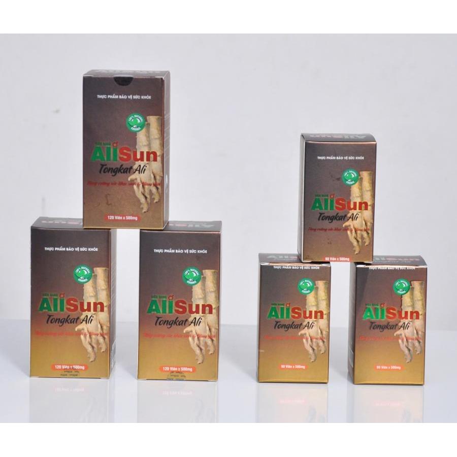 Viên nang bổ thận táng dương alisun tongkat ali hộp 60 viên