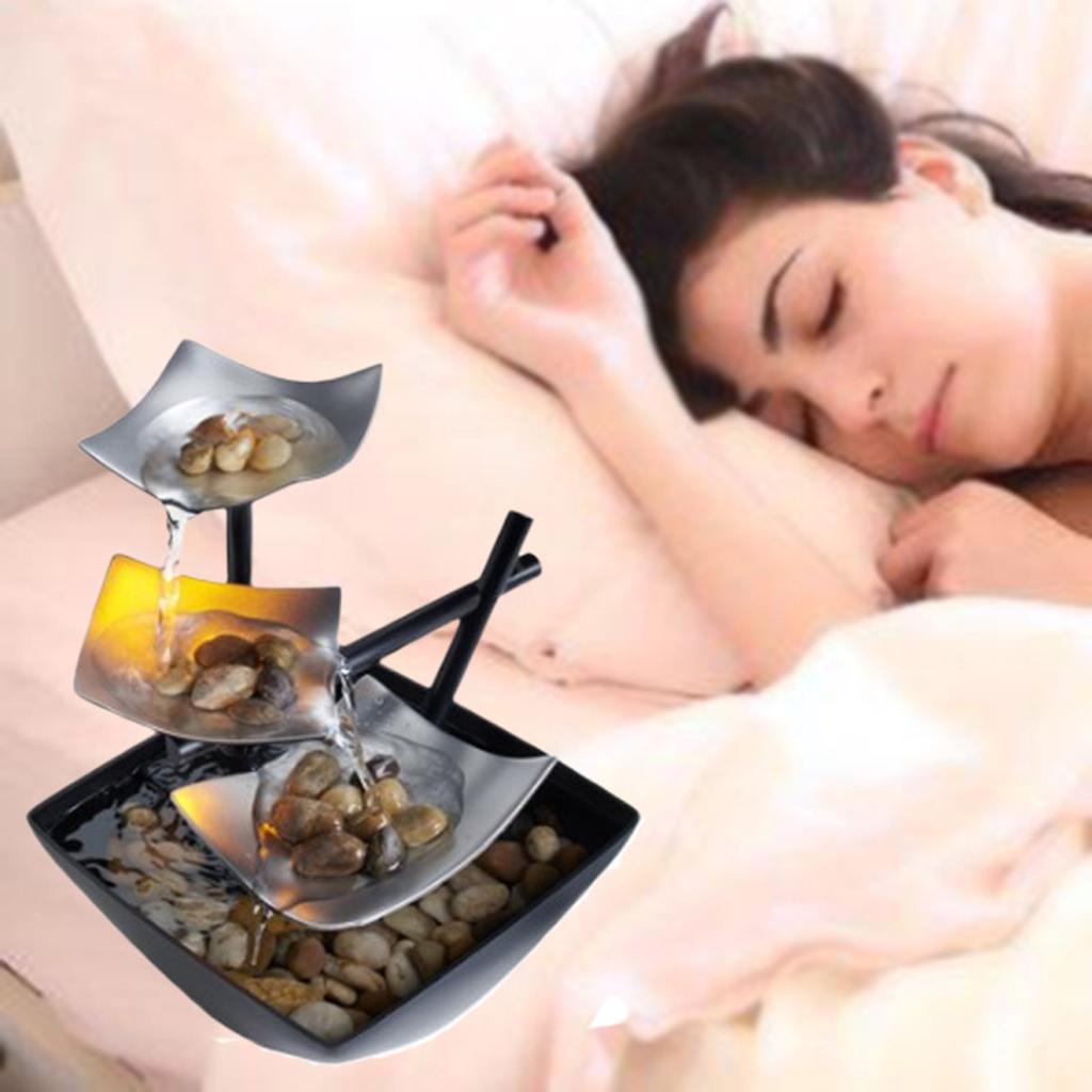 Đài Phun Nước Trang Trí Trong Nhà Giúp Thư Giãn Thích Hợp Trang Trí Bàn Máy Tính Fountain Desktop Decor - Ổ Căm Eu