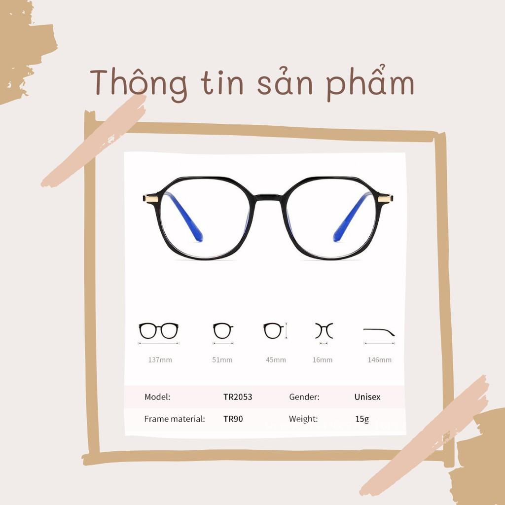 Gọng Kính Cận Hàn Quốc D253 - Kính Mắt Nam Nữ Phong Cách Hàn Quốc Memo Optical