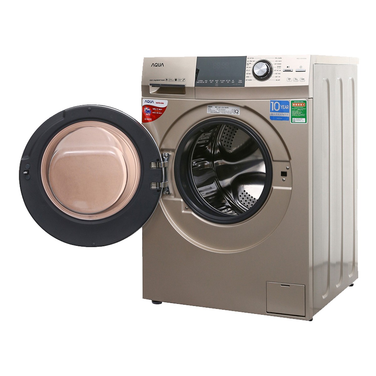 Máy giặt Aqua Inverter 10 kg AQD-DD1000A (N2) - Hàng Chính Hãng + Tặng Bình Đun Siêu Tốc