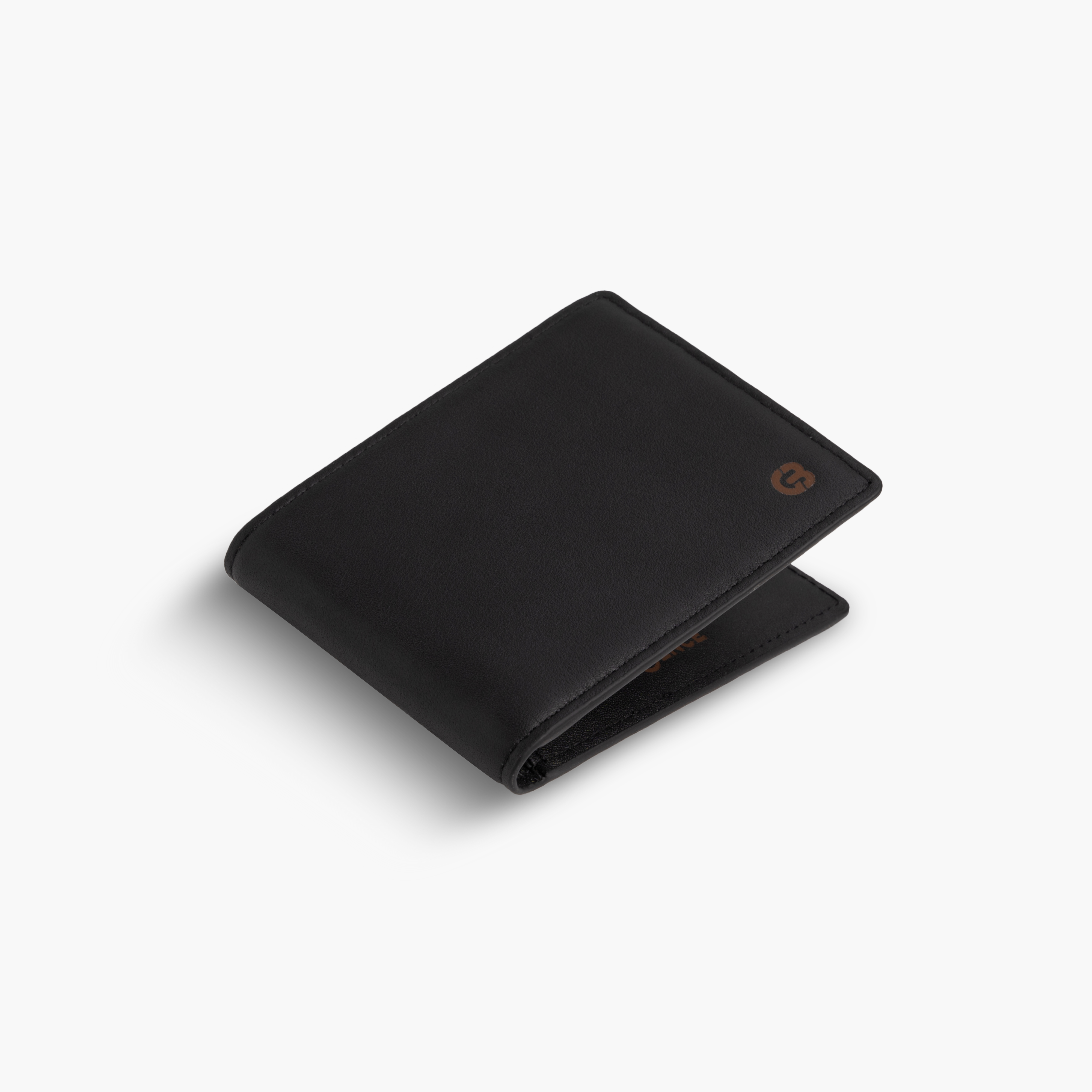 Ví nam Gence da bò swift dáng nhỏ màu đen C07