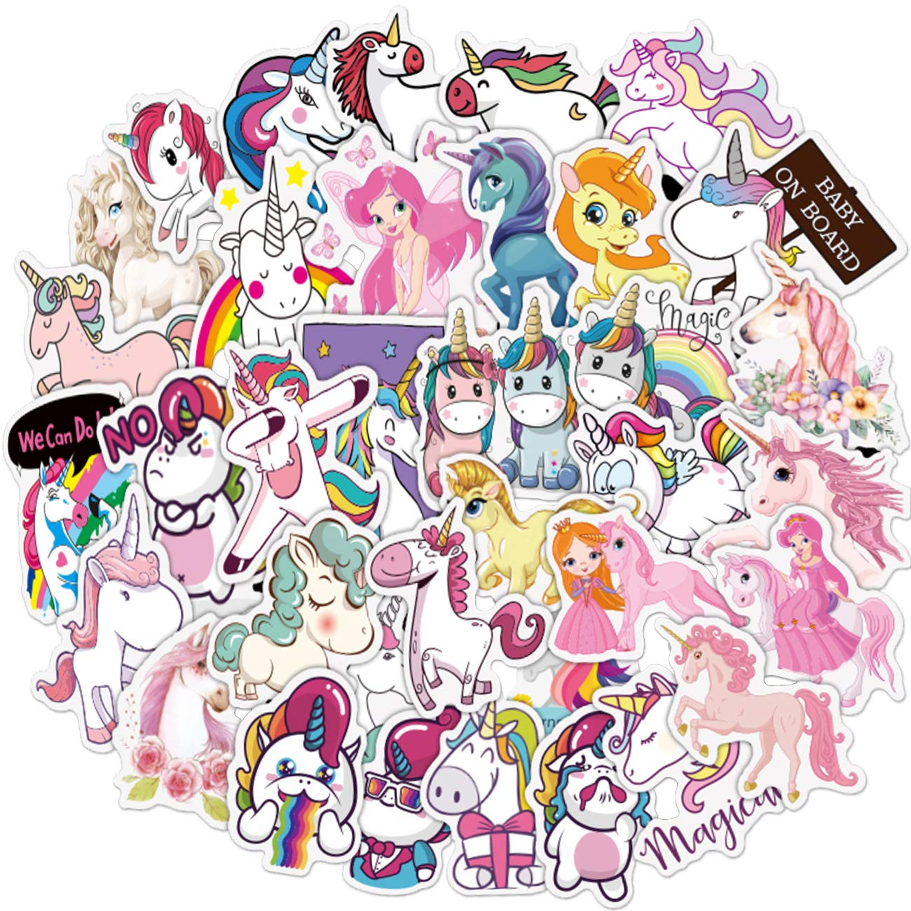 Set 30-60 Unicorn sticker
