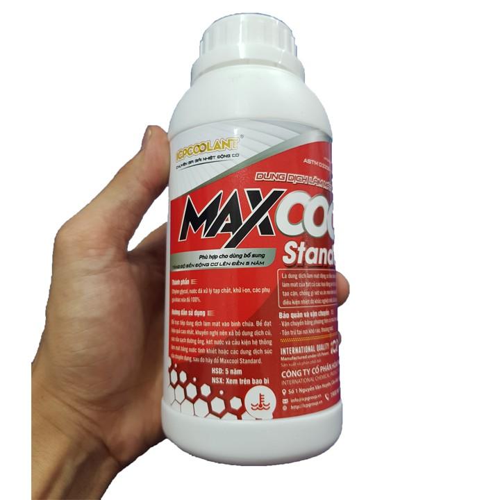 Bộ 2 lon nước làm mát xe ô tô màu đỏ Maxcool 500ml