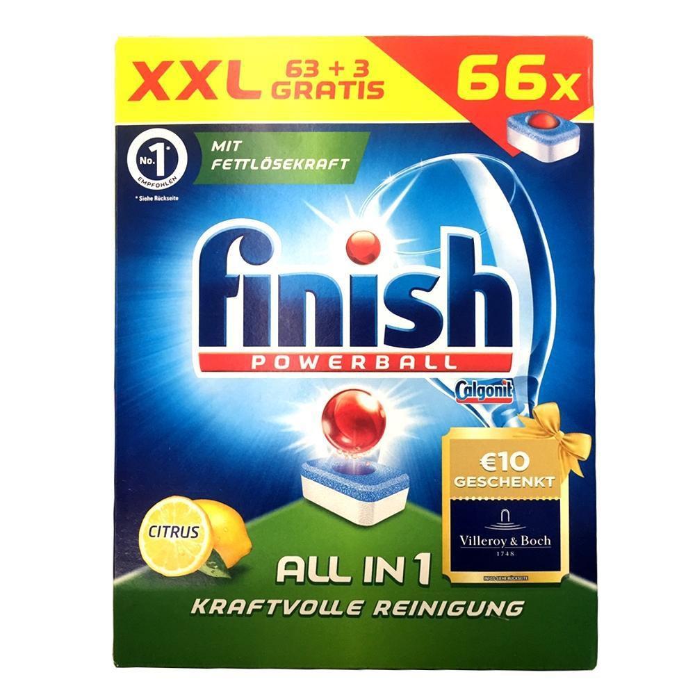 Viên rửa bát All in 1 finish 66 viên- Viên rửa bát finish tổng hợp