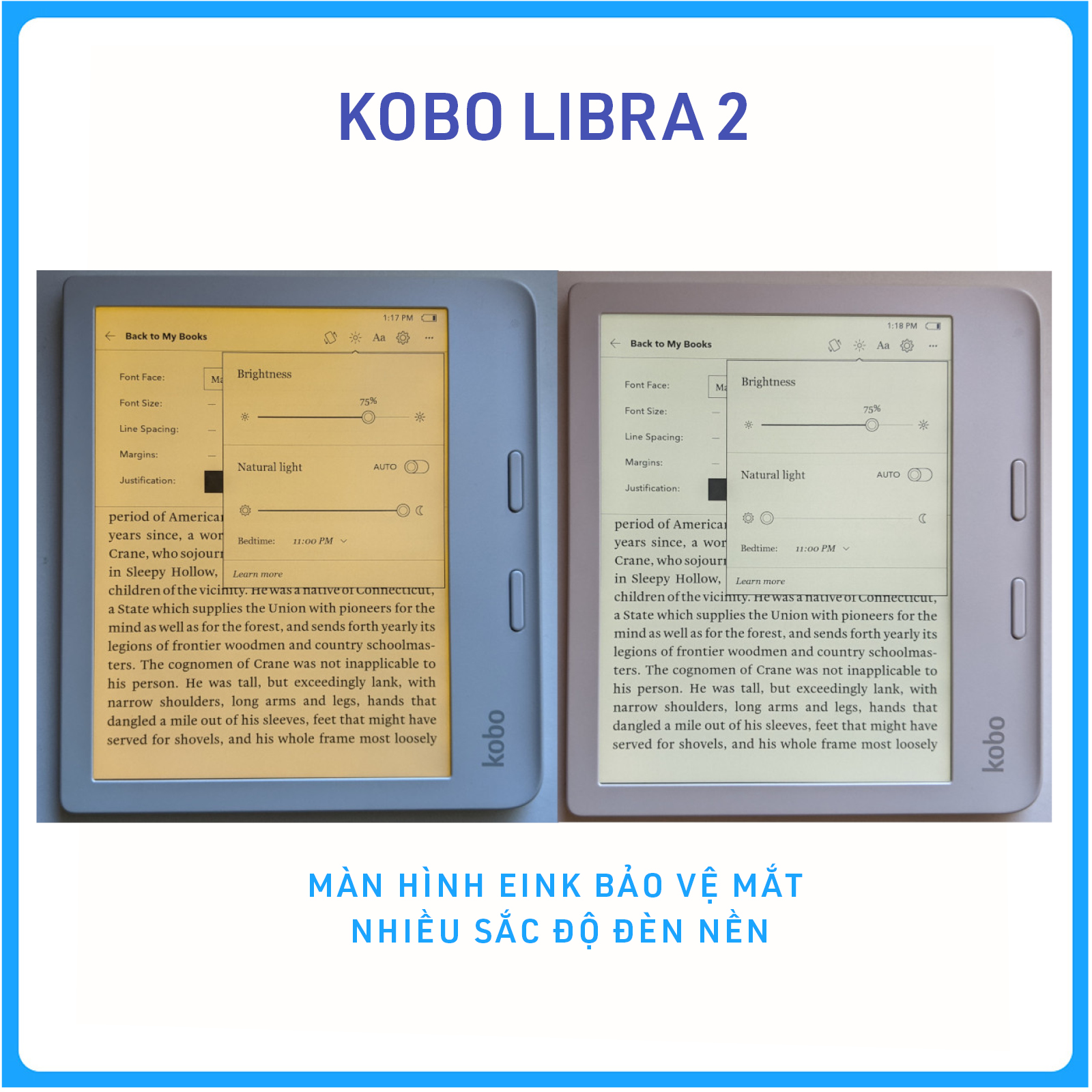 Máy đọc sách Kobo Libra (Libra Colour, Libra 2) - hàng nhập khẩu