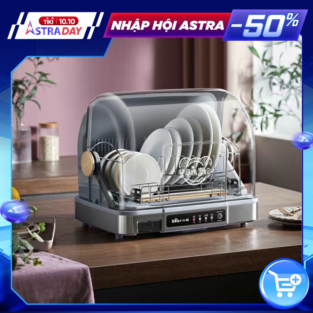 Tủ Sấy Khử Trùng, Máy Sấy Chén Bát Đĩa Gia Đình Công Suất 280W, Dung Tích 26L Công Nghệ Khử Khuẩn, Khử Trùng Bằng Tia UV  - Hàng Nhập Khẩu