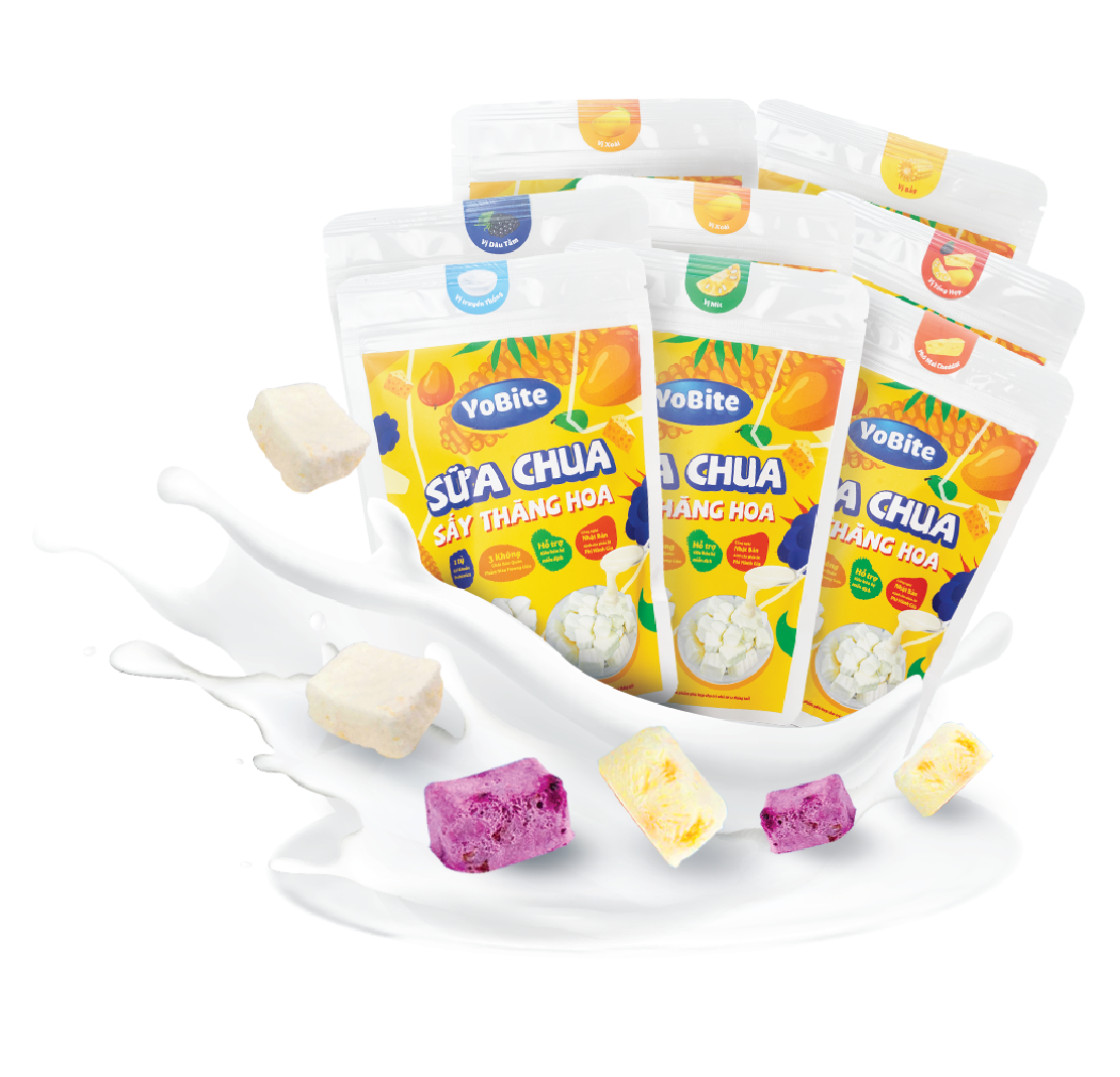 Sữa Chua Sấy Thăng Hoa Yobite-Vị Bắp 35grams- Hỗ trợ tiêu hóa, tăng sức đề kháng