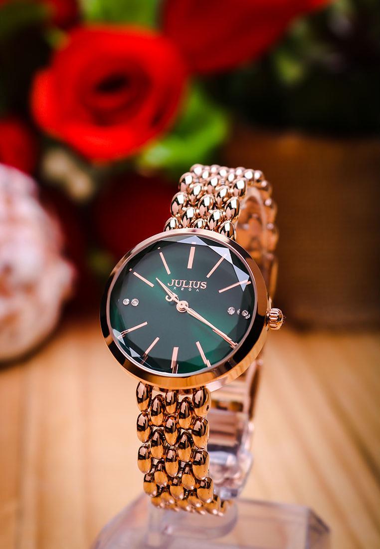 Đồng Hồ Nữ Julius Hàn Quốc JA-1193C Dây Thép Màu Đồng