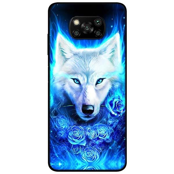 Ốp lưng dành cho Xiaomi Poco X3 mẫu Sói Trắng