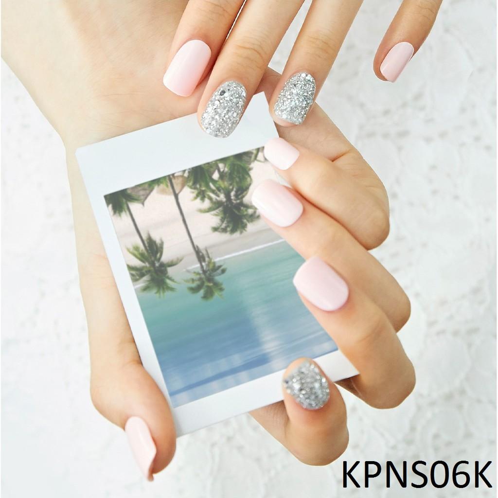 Bộ 30 Móng Tay Gel Tự Dán Press &amp; Go Kiss New York Nail Box - Bling Candy Pink (KPNS06K)