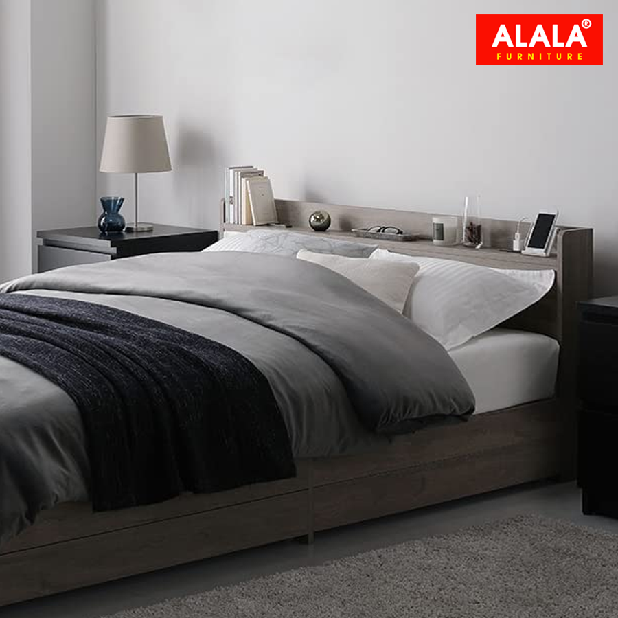 Giường ngủ ALALA1033 gỗ HMR chống nước - www.ALALA.VN - 0939.622220