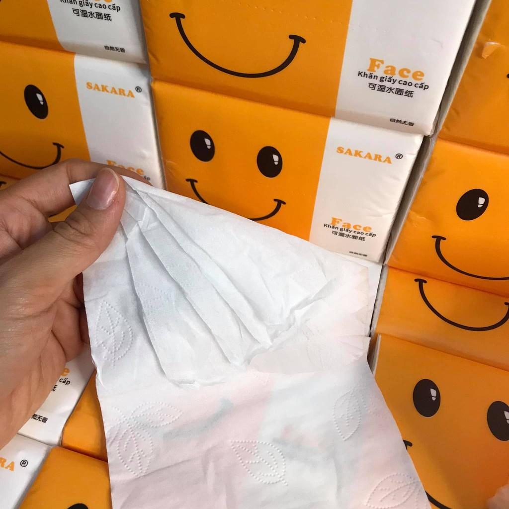 15 gói giấy ăn SAKARA nhập khẩu 4 lớp (nửa thùng)