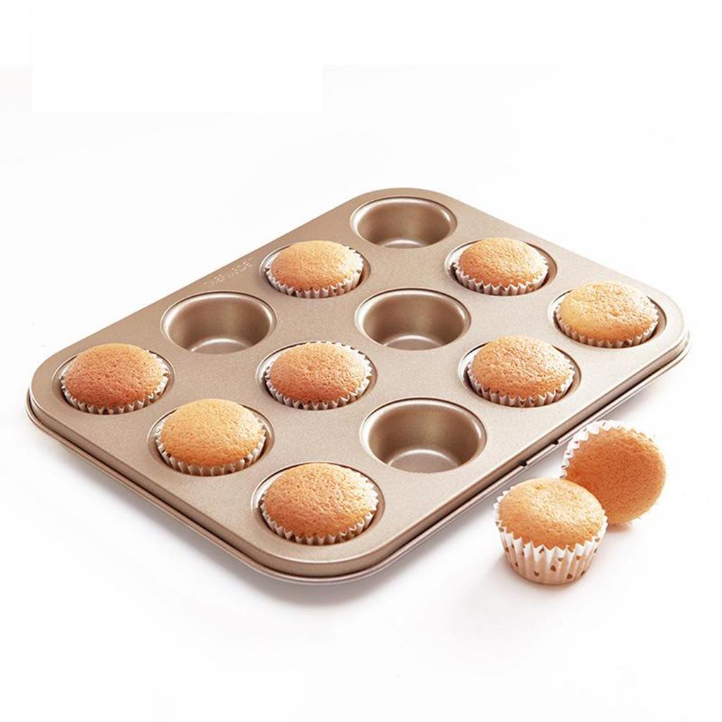 Carbon Steel Cake Baking Mold Tray Chocolate Bread Muffin Pan