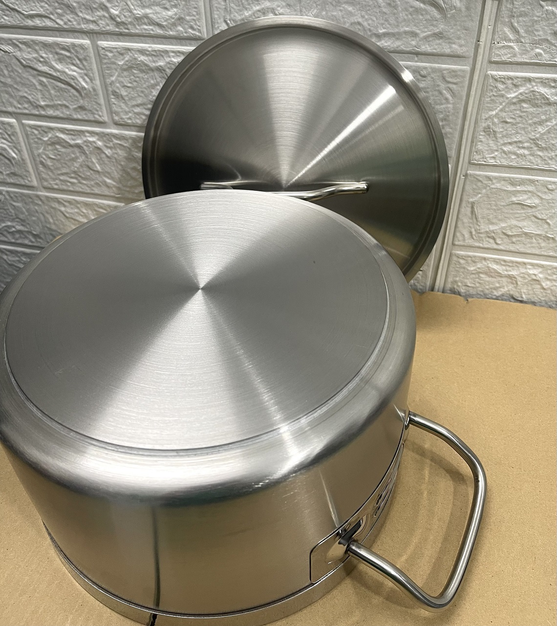 Nồi Inox 2 Quai Cao Cấp 3 Đáy _ Dung Tích: 4.9Lít _