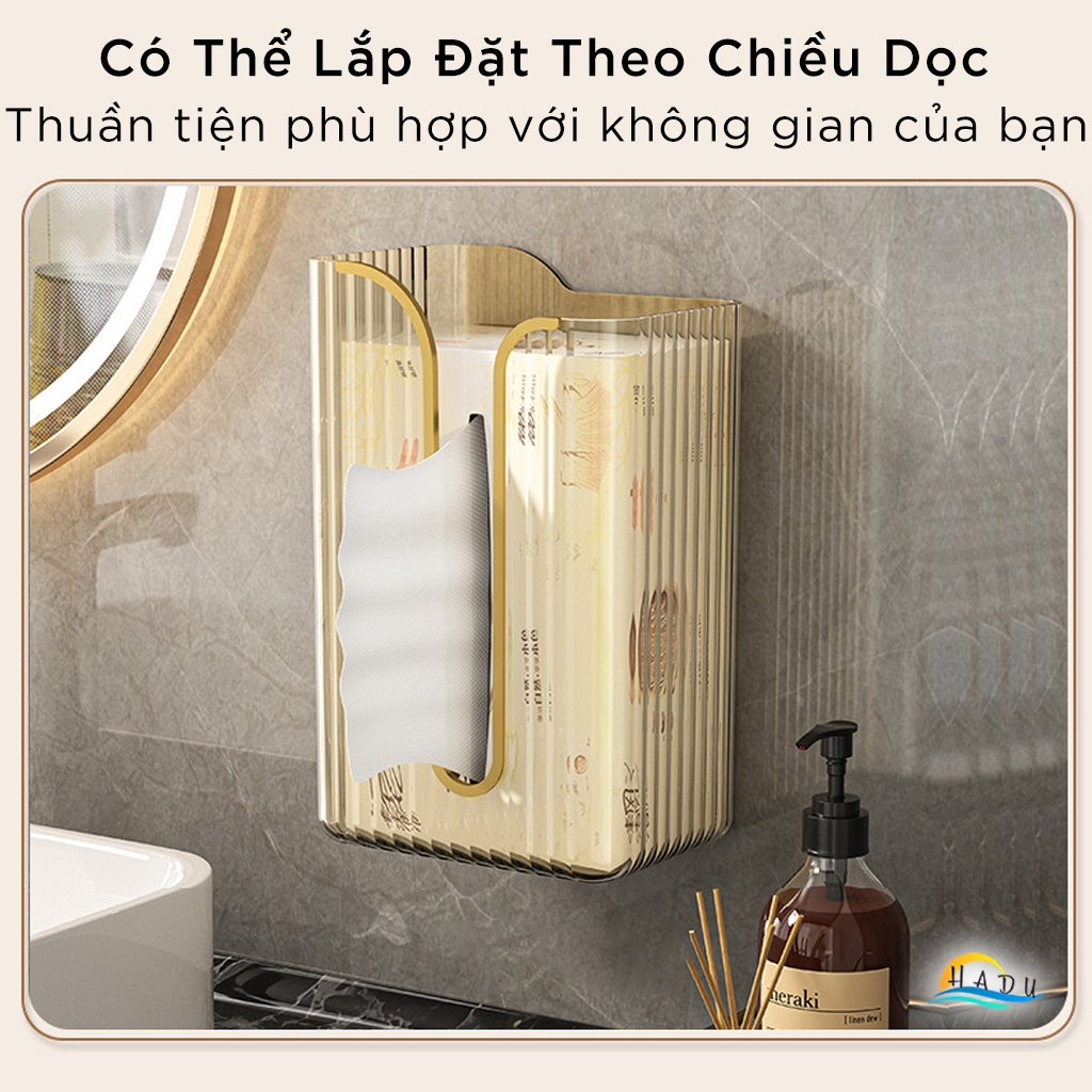 Hộp Đựng Khăn Giấy Ăn Nhà Tắm Để Bàn Sang Trọng Treo Dán Tường Decor Cute Cao Cấp Đạt Chất Lượng Đức CCKO