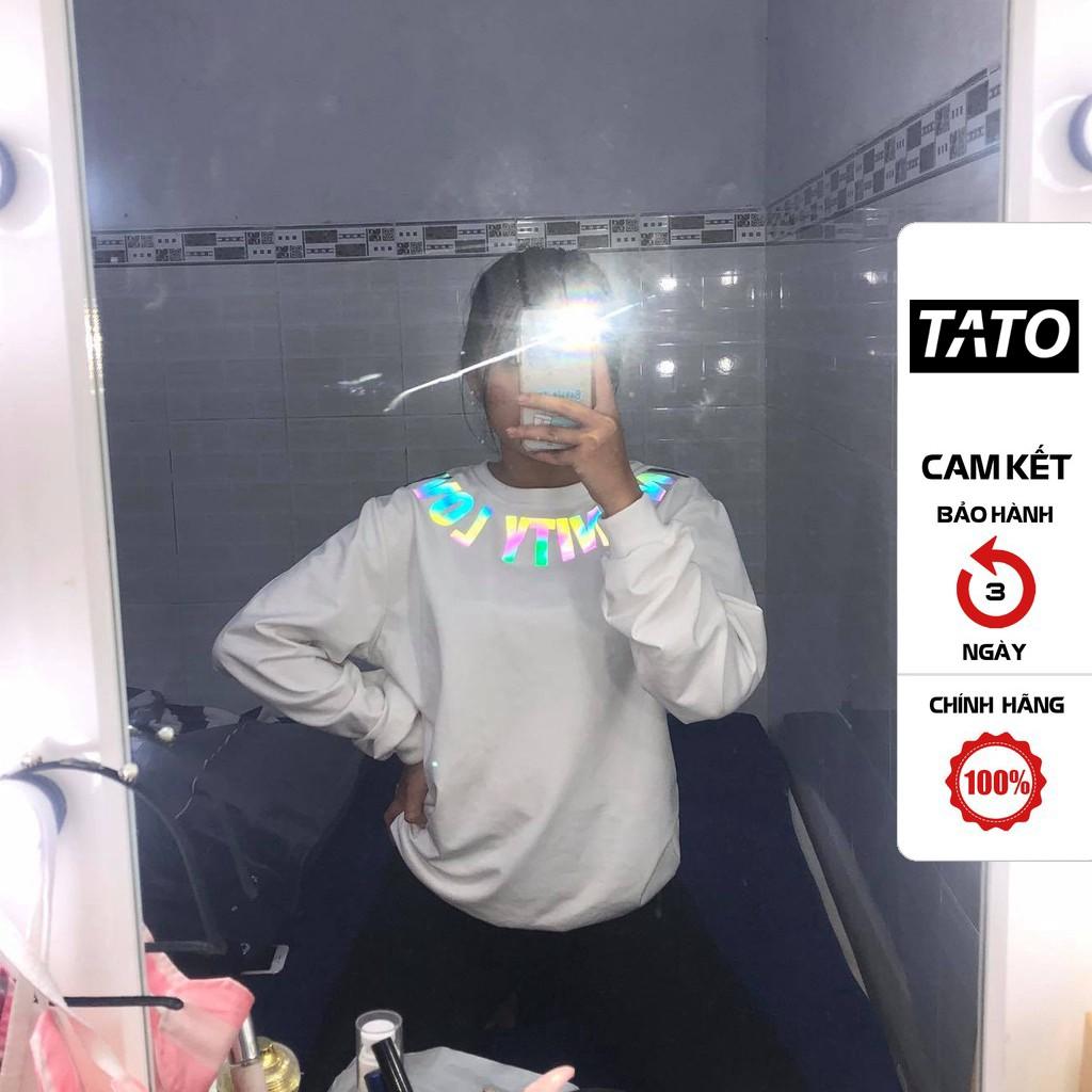 Áo Sweatrer IF.T in chữ Infinity Love Phản Quang 7 màu Áo nỉ Dài tay Unisex in hiệu ứng Hologram TATO_OFFICIAL