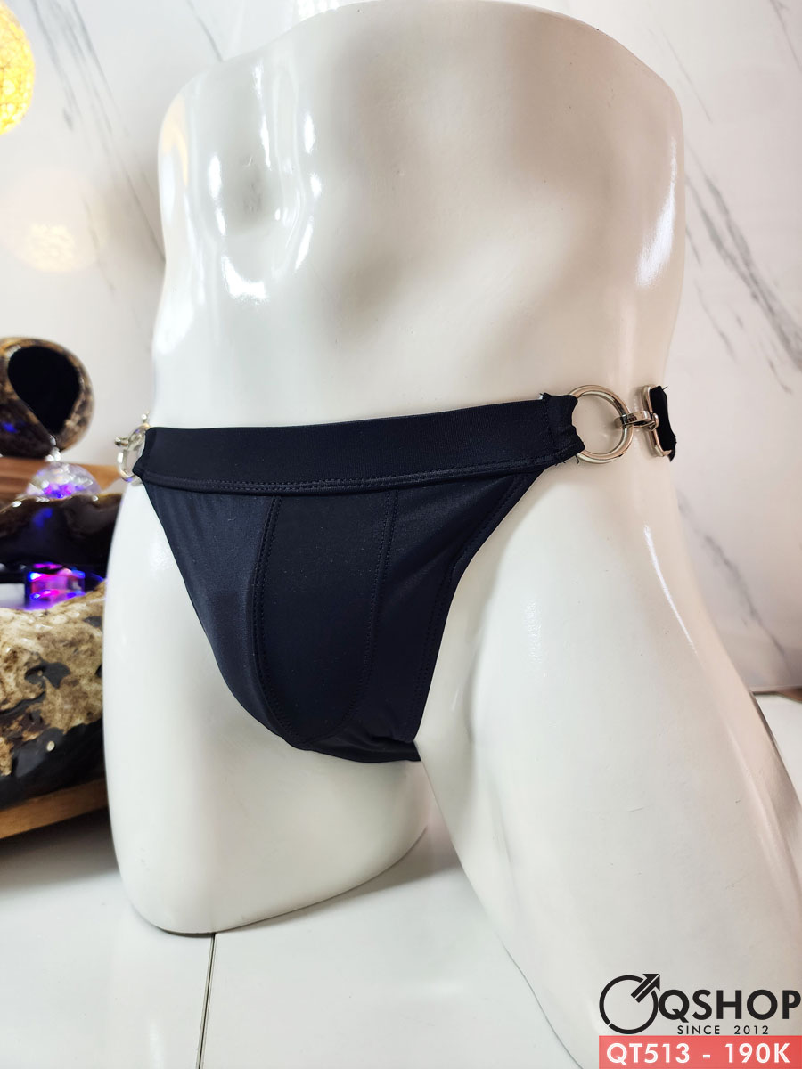 Quần bơi tam giác nam hỡ sườn có móc khóa QSHOP QT513