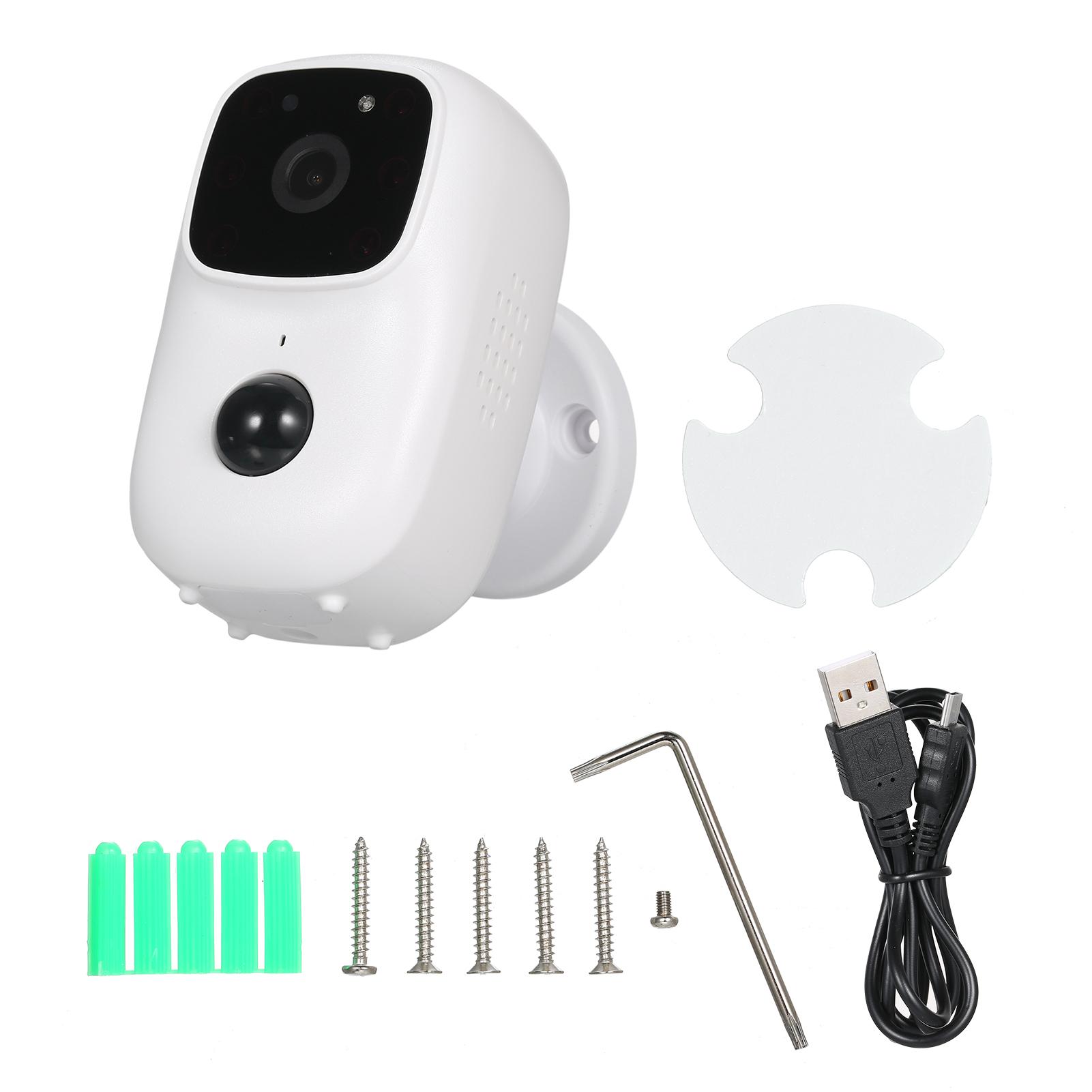 Wireless Rechargeable Battery Camera Home Security Camera WiFi Camera with Motion Detection IR Night Vision Mic Speaker