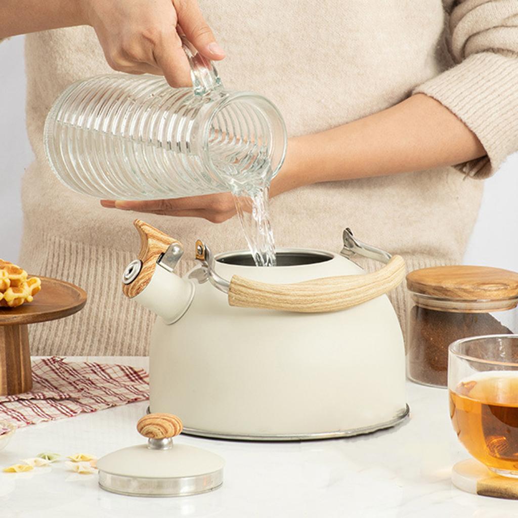 2x 2,5L Kettle Whistle Teapot Kettle Water Tea Dishes Teapot Coffee