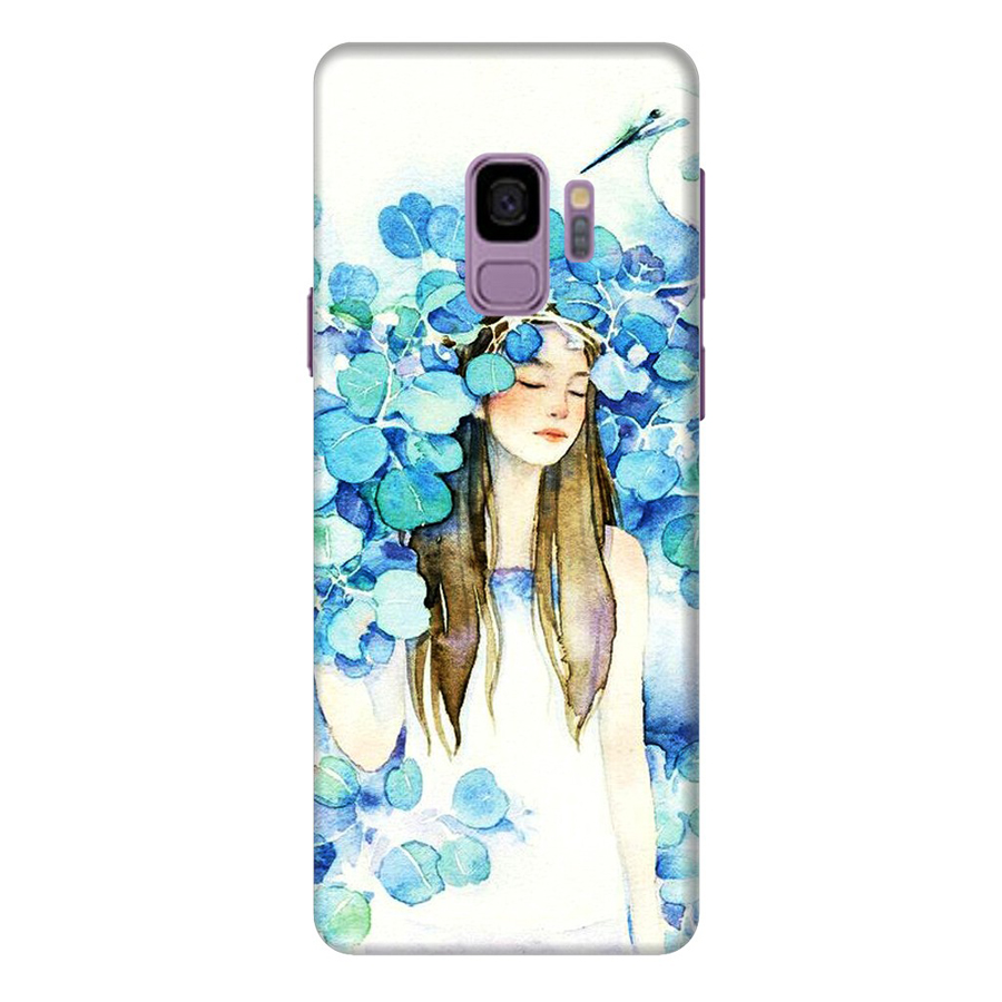Ốp Lưng Dành Cho Điện Thoại Samsung Galaxy S9 Cô Gái Lá Xanh