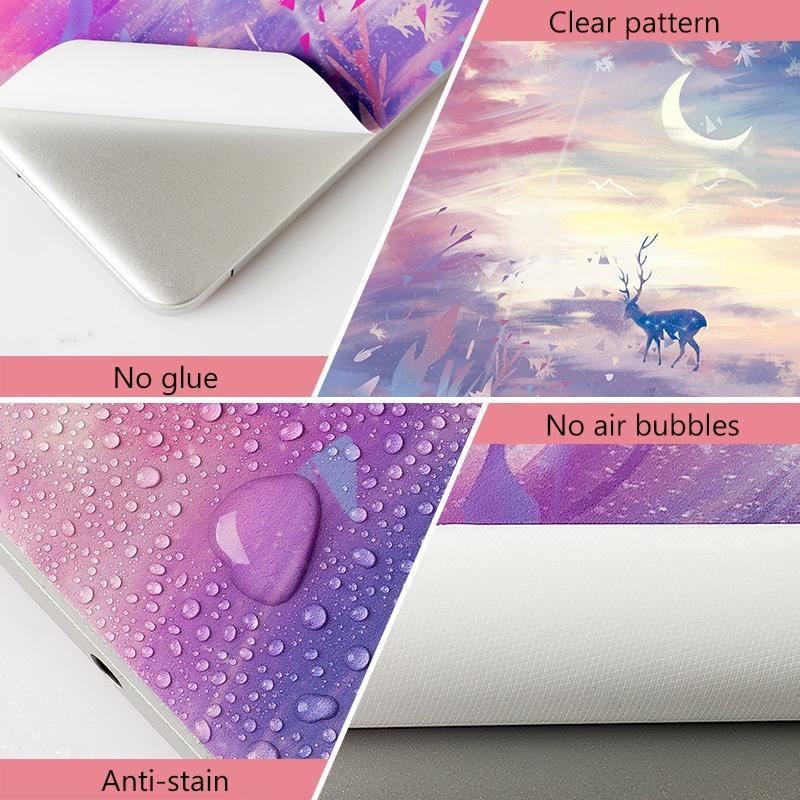 Miếng Dán Đề Can Vinyl In Họa Tiết Nghệ Thuật Trang Trí Laptop Notebook 12-17"