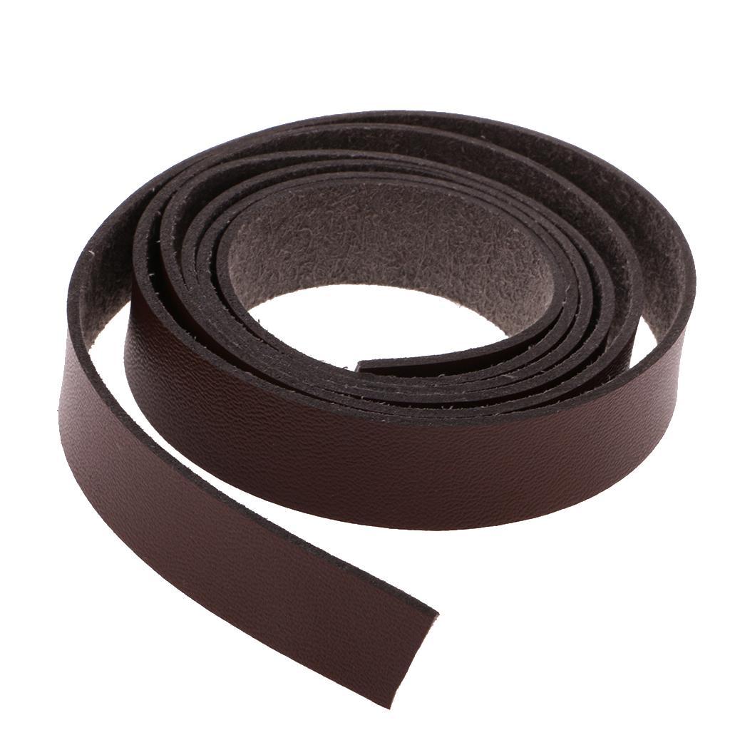 2x 2 Meters Long DIY Craft Leather Bracelet 15mm Wide Black