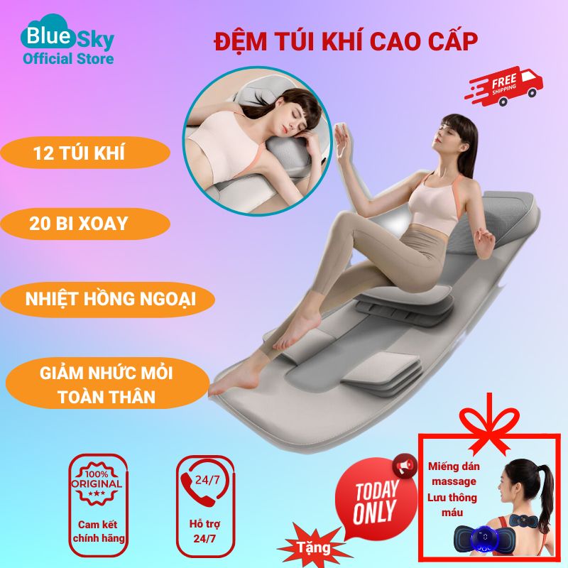 Hình ảnh Đệm Mát Xa Toàn Thân, Nệm Mat Xa Tại Nhà Cao Cấp, Thảm Đệm Massage Thế Hệ Mới Có 20 Đầu MatXa Hỗ Trợ Các Vấn Đề Đau Nhức Toàn Thân