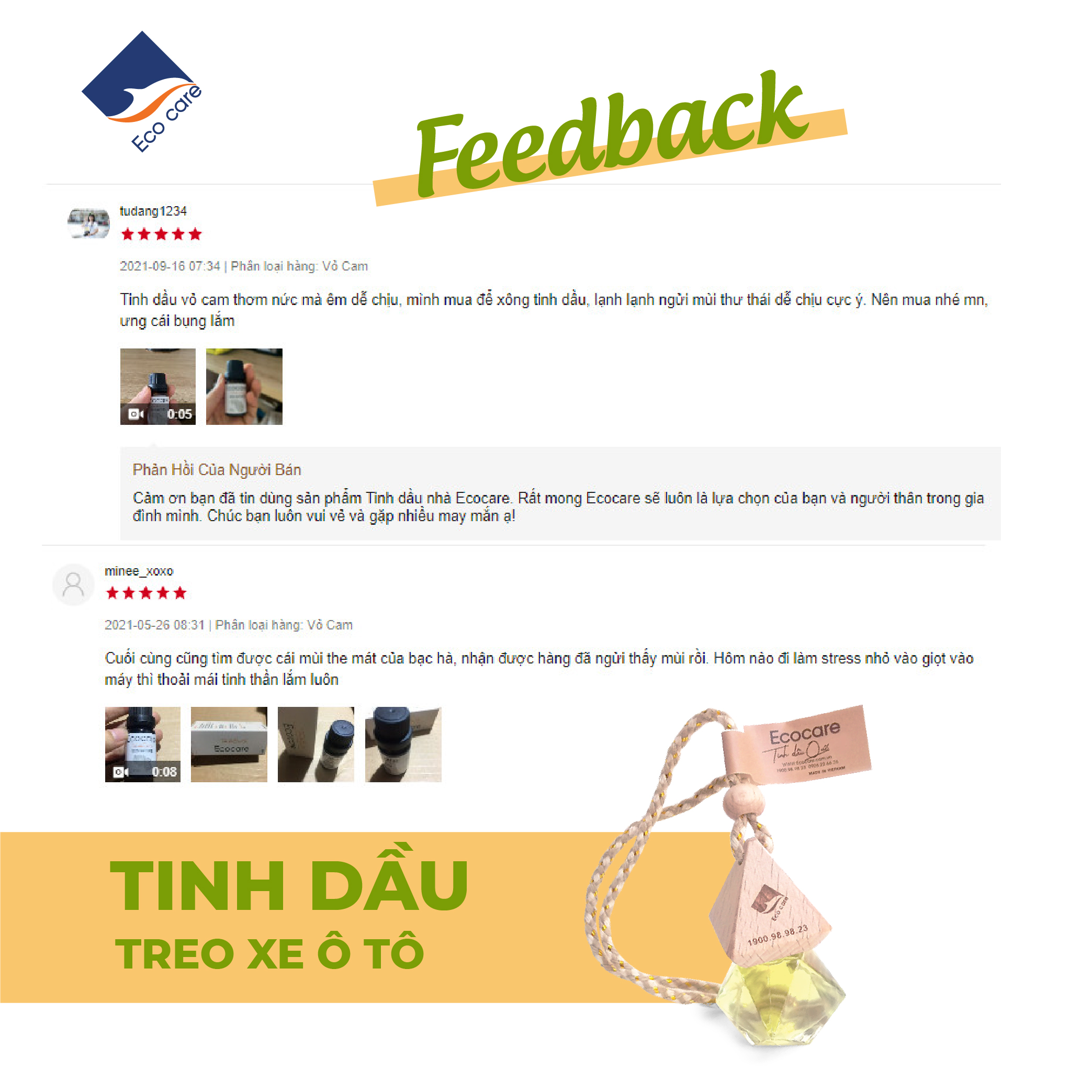 Tinh dầu Hoa Nhài treo xe 7ml