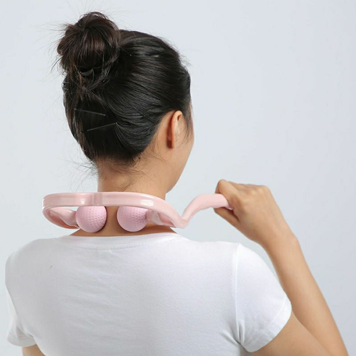 Dụng cụ bóp massage cổ vai gáy bằng tay, làm bằng nhựa PP-TPR mềm, dẻo