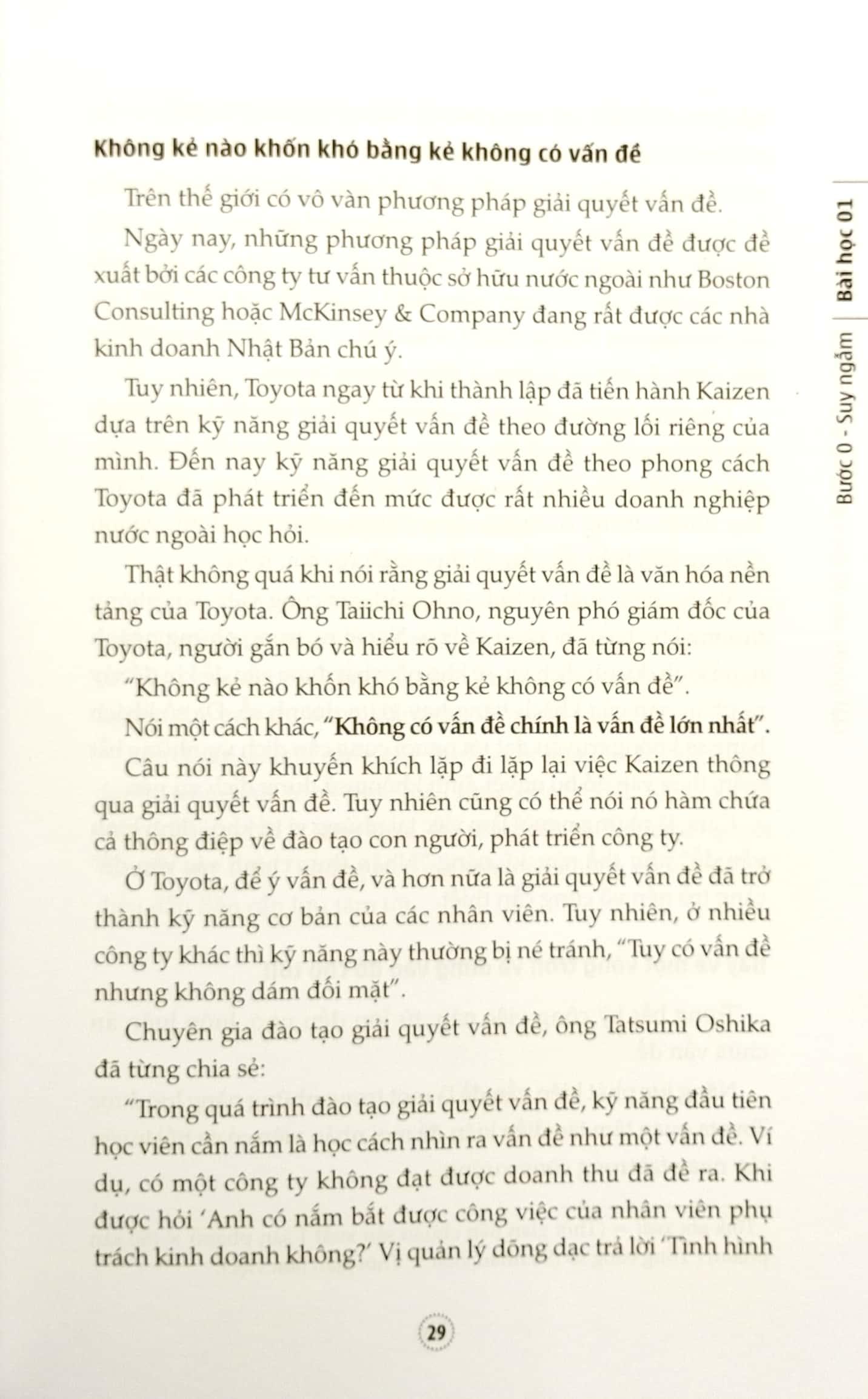 Giải Quyết Vấn Đề Theo Phương Thức Toyota