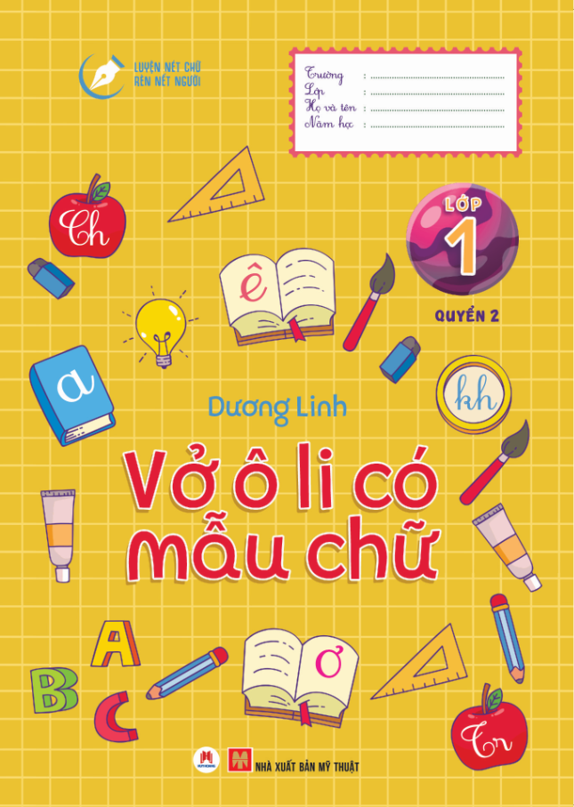 VỞ Ô LI CÓ MẪU CHỮ LỚP 1 QUYỂN 2
