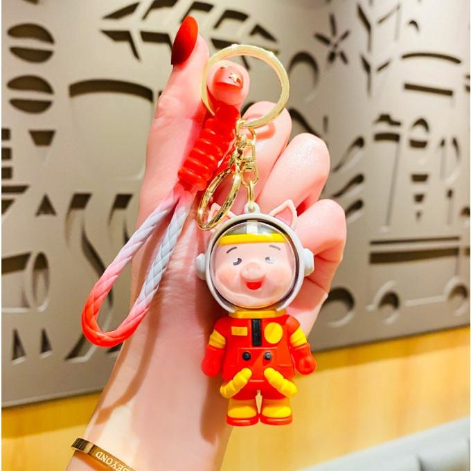 Móc Khóa Phi Hành Gia Panda PVC Loại Tốt