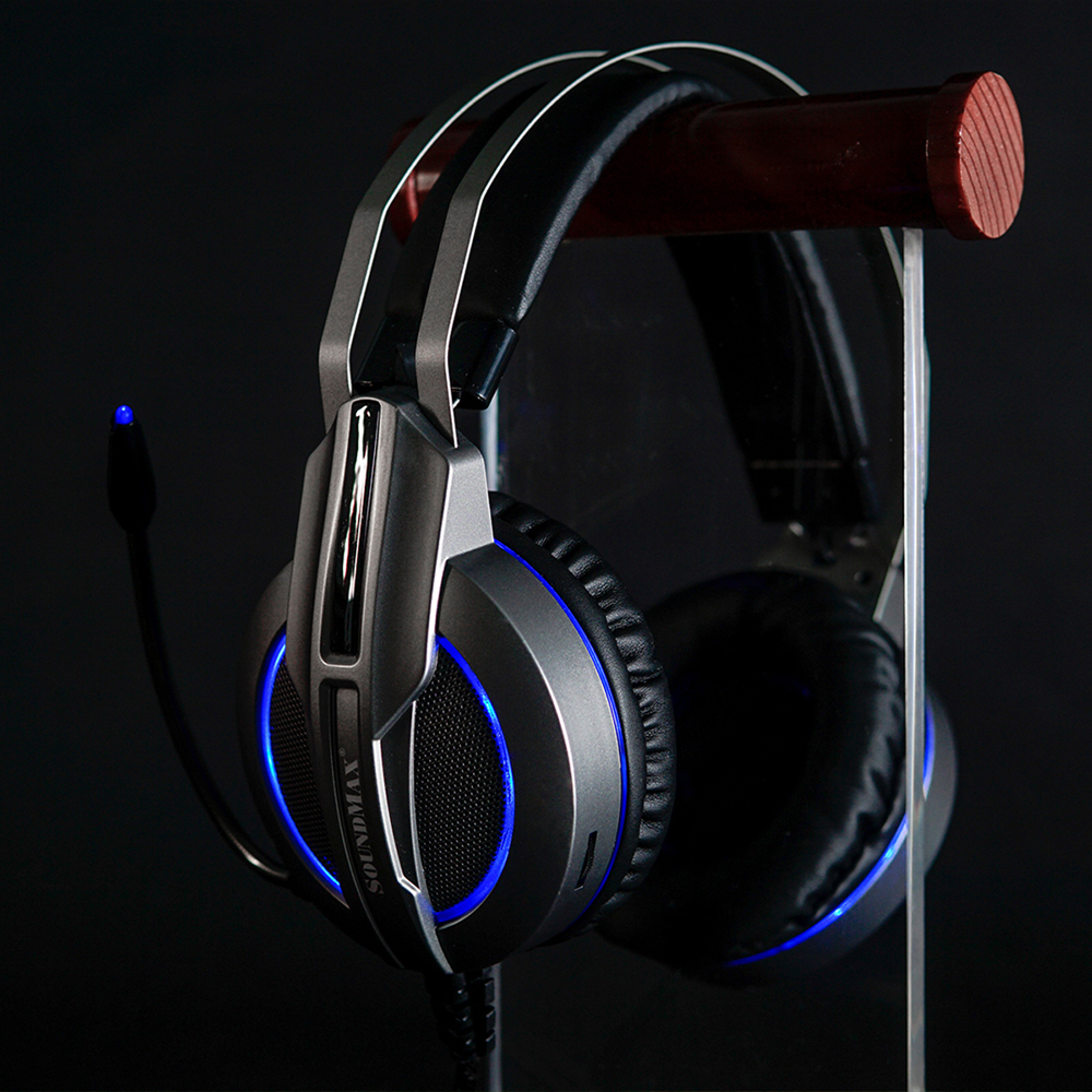 Tai Nghe Chơi Game Âm thanh Vòm 7.1 Có Đèn LED RGB SoundMax AH712 | Tai Nghe Chụp Tai Có Micro Tích Hợp SoundMax AH-712 | Gaming Headset - Hàng Chính Hãng