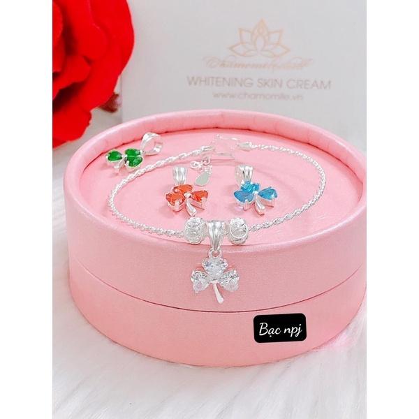 Lắc tay xoắn mix các mẫu , Vòng tay treo Charm, Bạc Ta - Bạc npj
