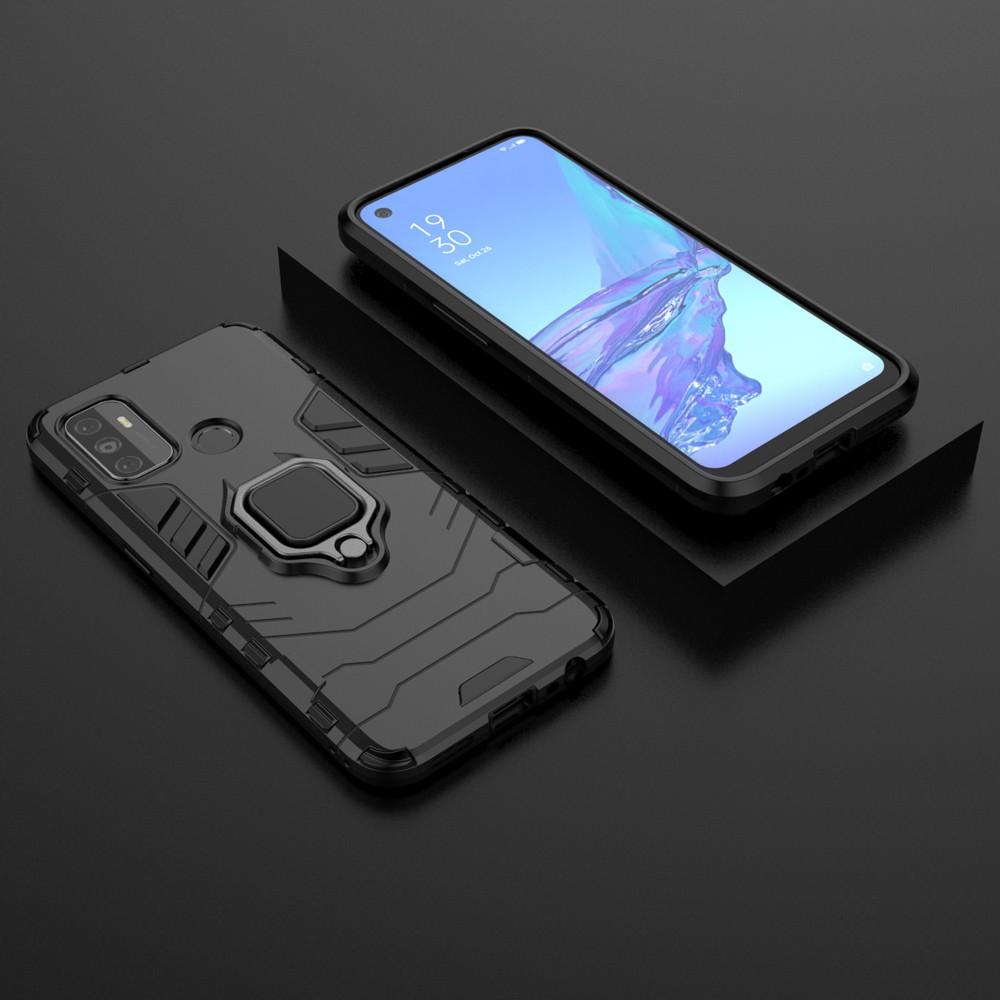 Ốp lưng cho Oppo A52 A53 A54 A74 5G A92 A93 A94 iron man chống sốc kèm nhẫn xoay chống xem video bảo vệ camera