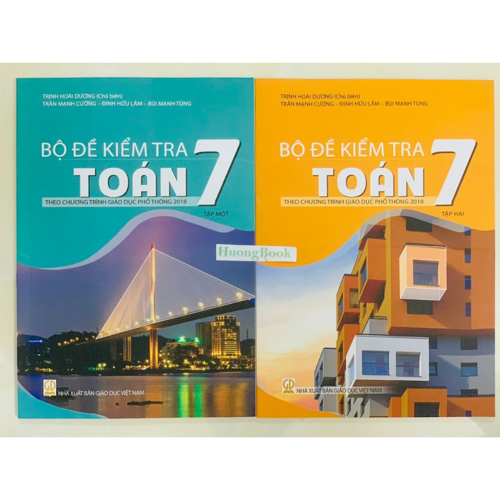 Sách - Combo Bộ đề kiểm tra toán 7 - tập 1 + 2 ( theo chương trình giáo dục phổ thông 2018 ) - KL