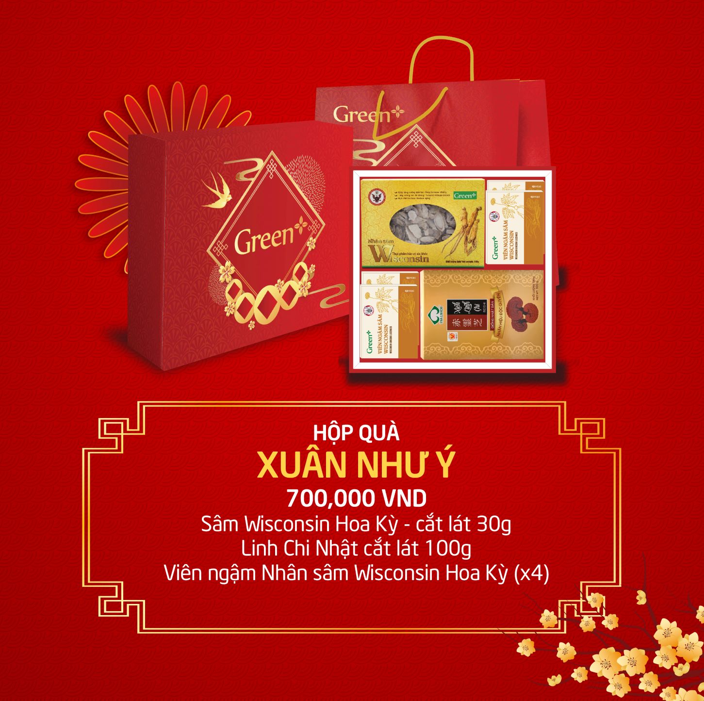 Hộp quà tết 2025 - Hộp quà sức khỏe Xuân Như Ý