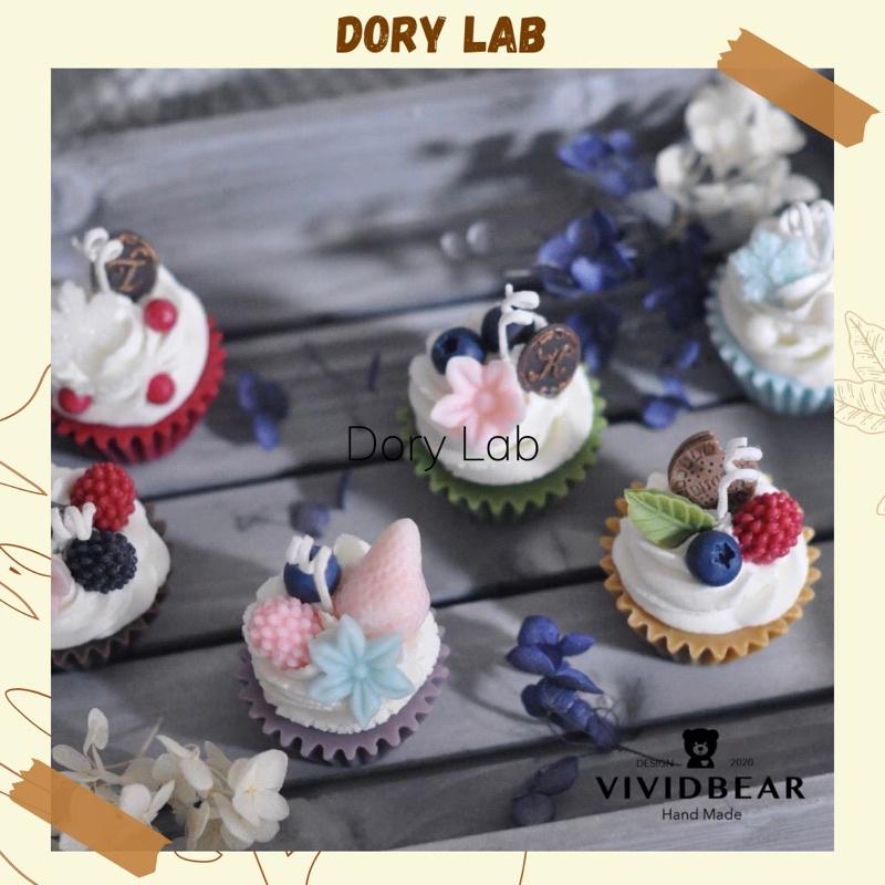 Nến Thơm Bánh Cupcake Mix Topping Nhiều Màu Sắc - Dory Lab