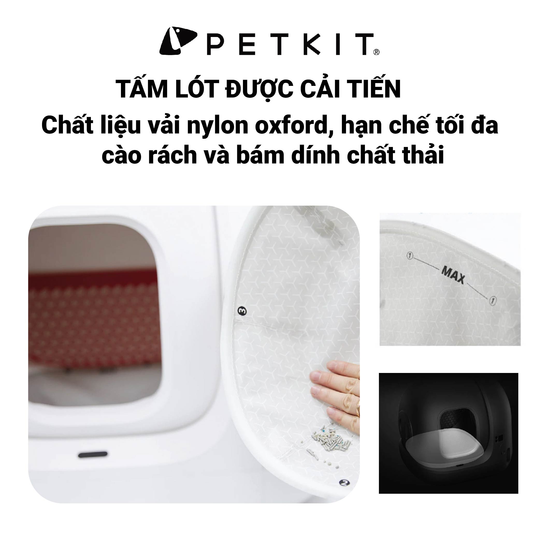 Thảm Lót Chống Dính Dùng Cho Máy Dọn Phân Mèo Petkit Pura Max