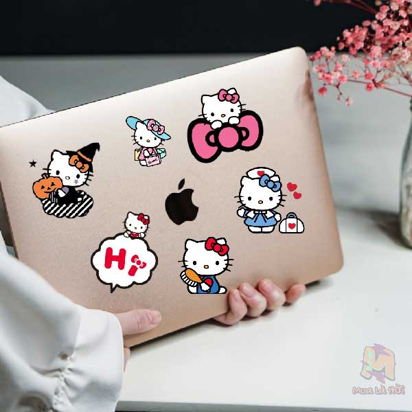 Miếng Dán Stickers chủ đề Hello Kitty