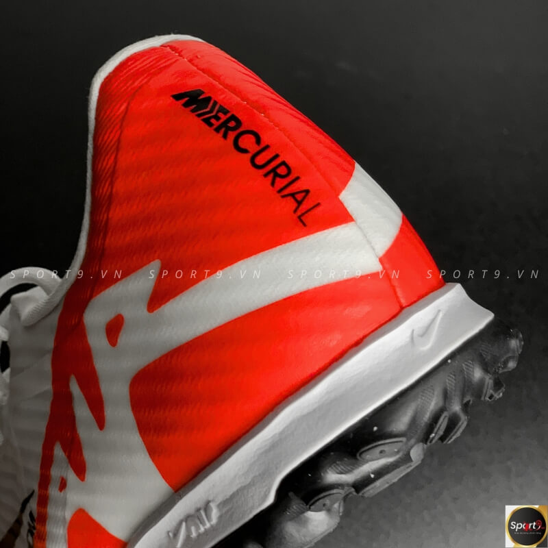 Giày đá bóng Zoom Mercurial Vapor 15 Academy TF - Trắng/Đen/Đỏ