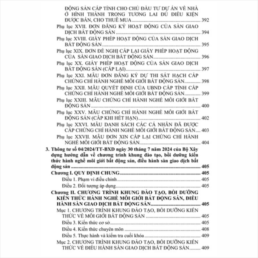 Sách Luật Kinh Doanh Bất Động Sản – Hệ thống Các Văn Bản Quy Định Chi Tiết Thi Hành (V2476T)