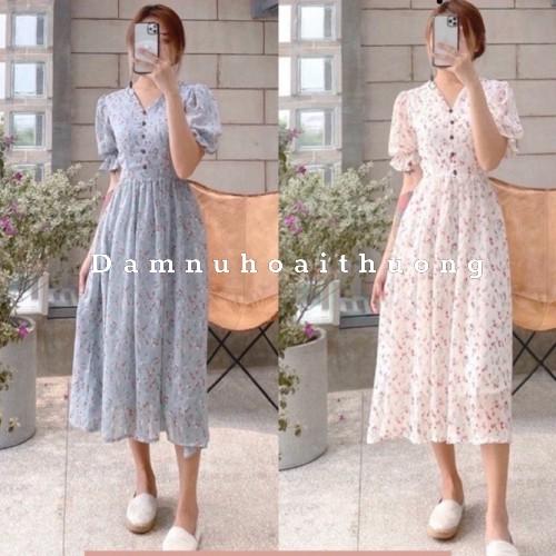 Đầm Nữ dự tiệc đẹp đầm tiểu thư tay phồng tôn dáng cho phài nữ tự tin Đầm Nữ Hoài Thương