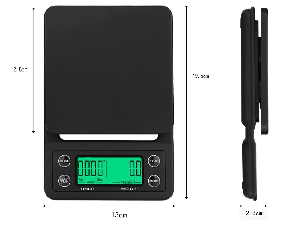 Cân Nhà Bếp Đa Năng - Hỗ Trợ Làm Bánh, Pha Cà Phê Tính Giờ Timer Scale TS0995 -Hàng Nhập Khẩu