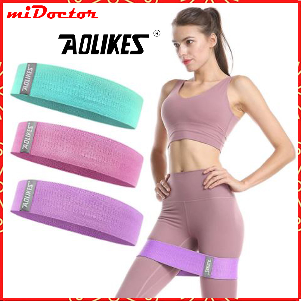 Bộ 3 dây kháng lực tập cơ mông đùi chân Hip Resistance bands Aolikes AL3604 3604 Chính Hãng