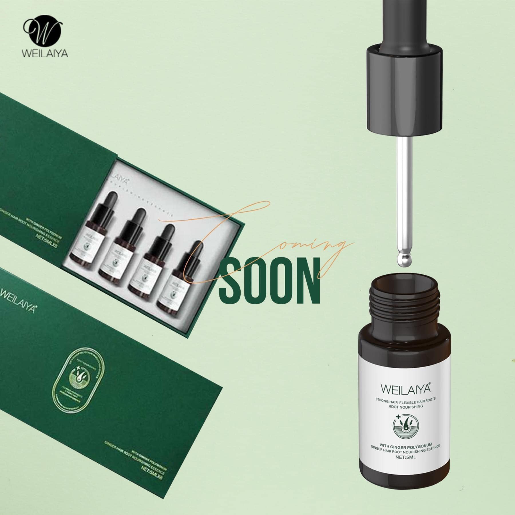 Combo Dầu Gội Xả Ngăn Ngừa Rụng Tóc Weilaiya Tinh Chất Gừng Hà Thủ Ô và Serum Mọc Tóc Weilaiya 5ml - Tặng Kèm Gội (Xả) Mini Weilaiya Ngẫu Nhiên