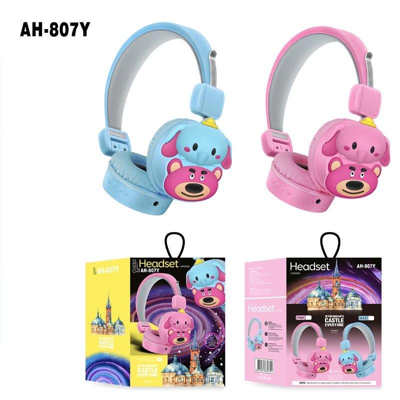 Tai Nghe Bluetooth Không Dây Hình Hoạt Hình Disney Dễ Thương Kèm Micro HD Làm Quà Tặng Cho Trẻ Em