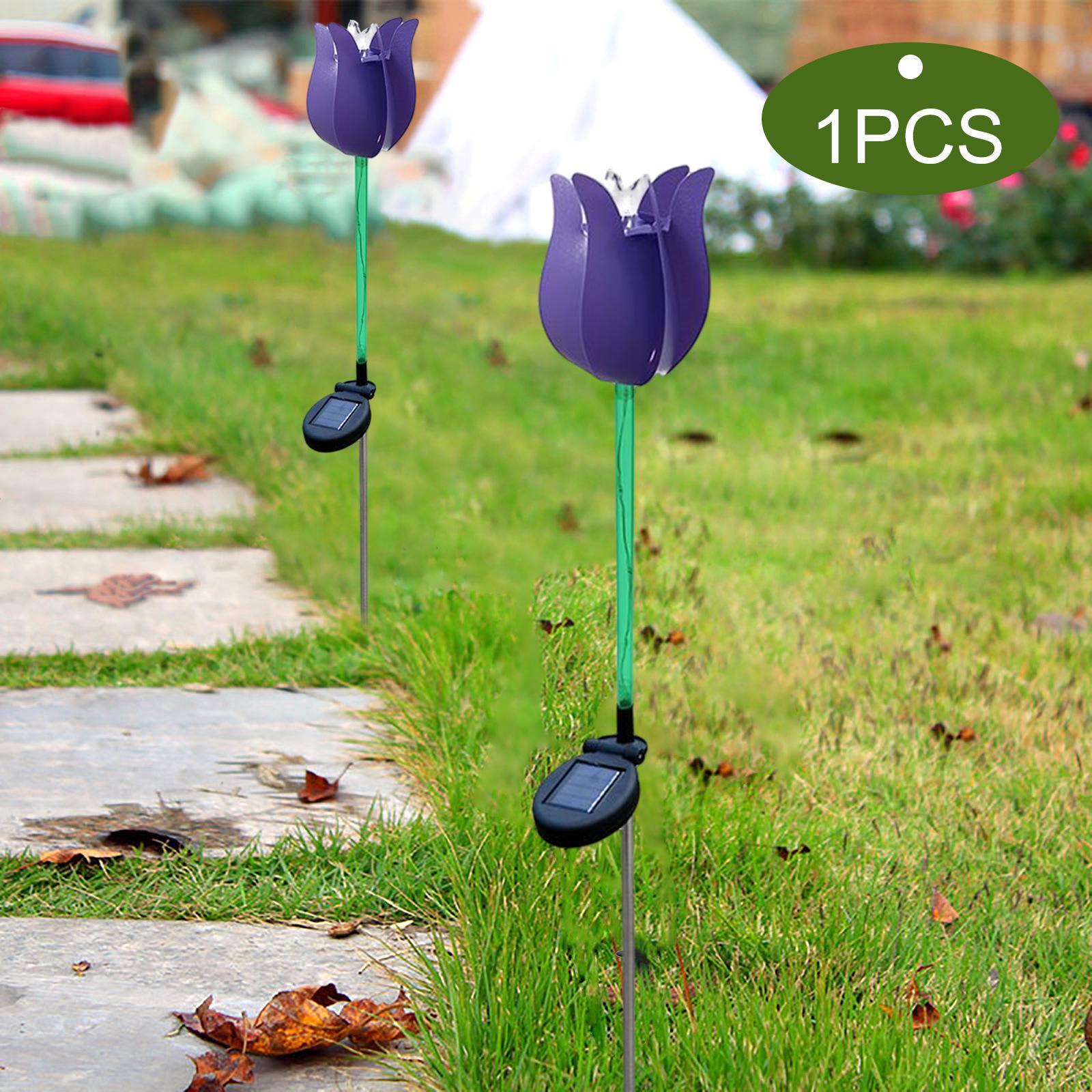 2pcs Solar Garden Lights for Yard Lawn Patio