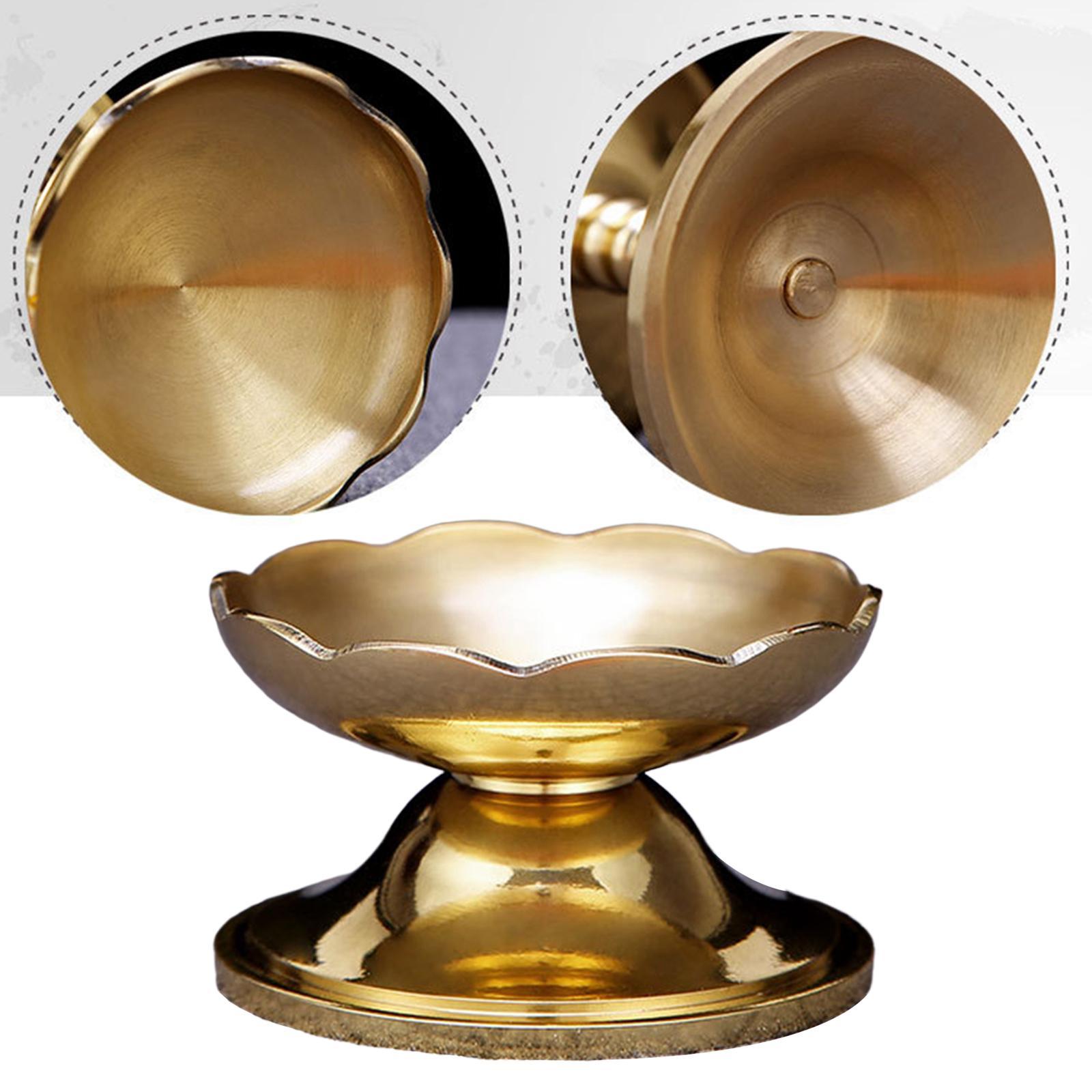 Brass Ghee Lamp Holder Tibetan Tealight Holder Buddhist Altar Supplies